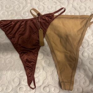 NWT Skims Bundle T-Back Cotton Thongs 4X.
